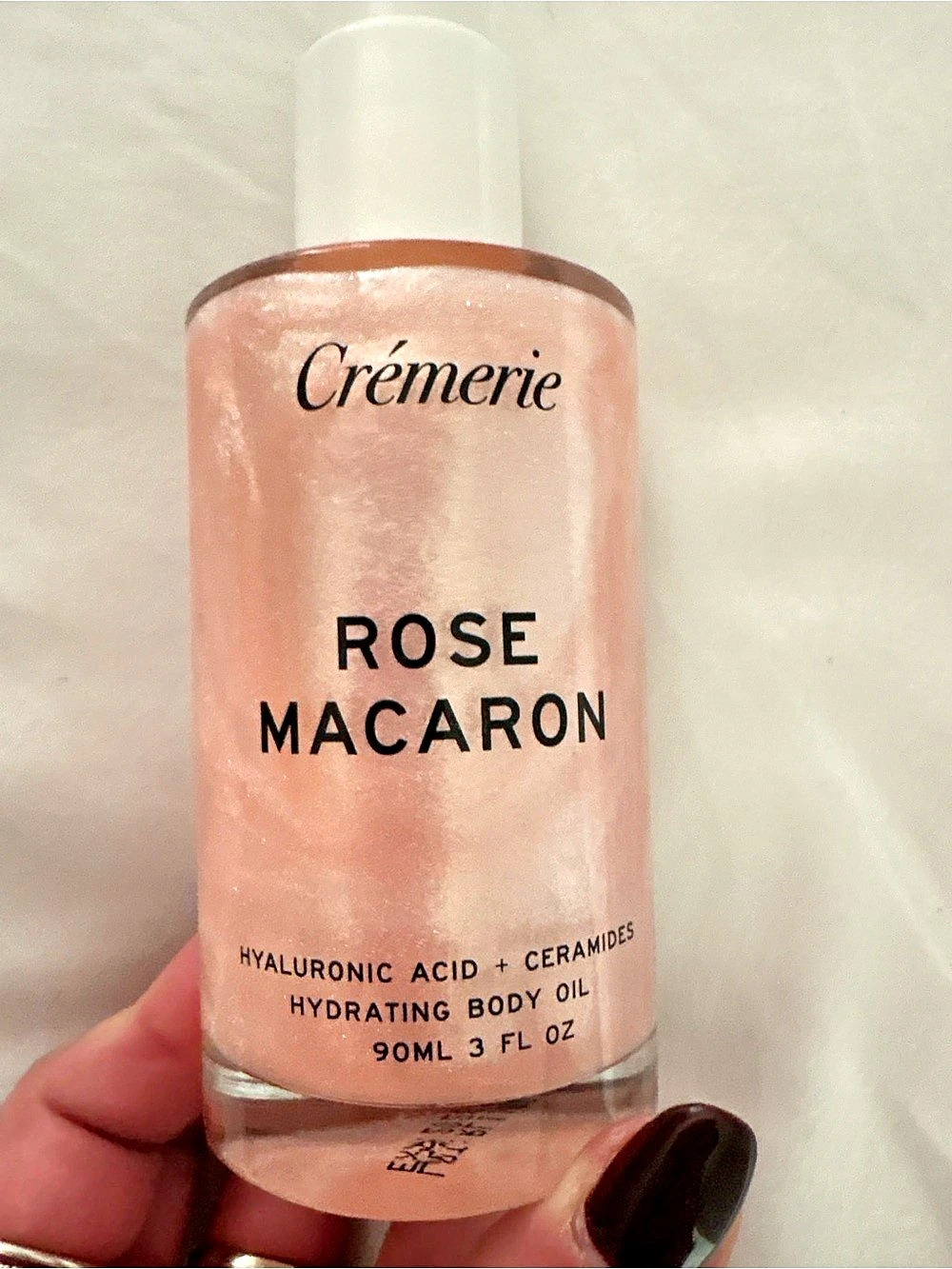 Crèmerie Rose Macaron Hydrating Body Oil Pink